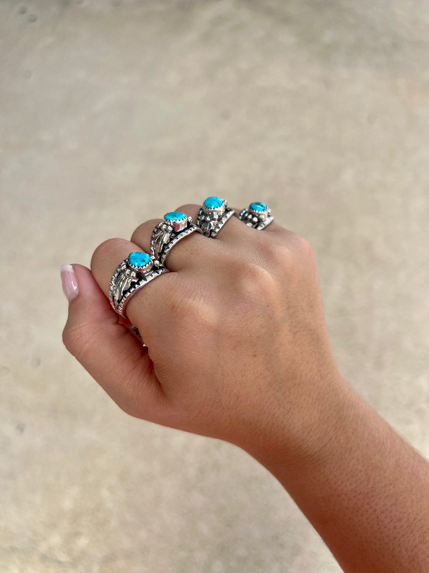 The Freebird Genuine Turquoise Sterling Silver Ring