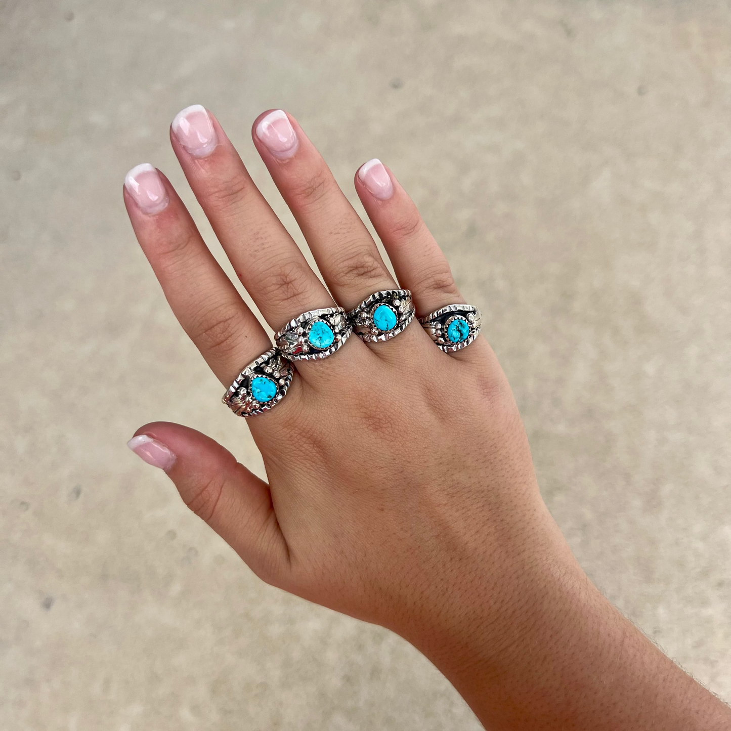 The Freebird Genuine Turquoise Sterling Silver Ring