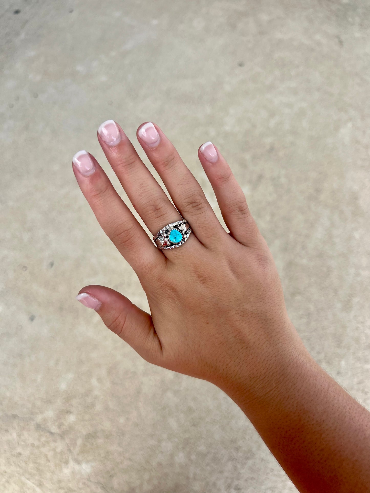 The Freebird Genuine Turquoise Sterling Silver Ring