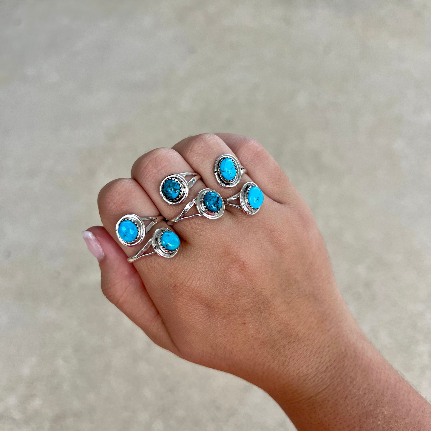 The Kaeli Kingman Turquoise 2 Stone Sterling Silver Wrap Ring