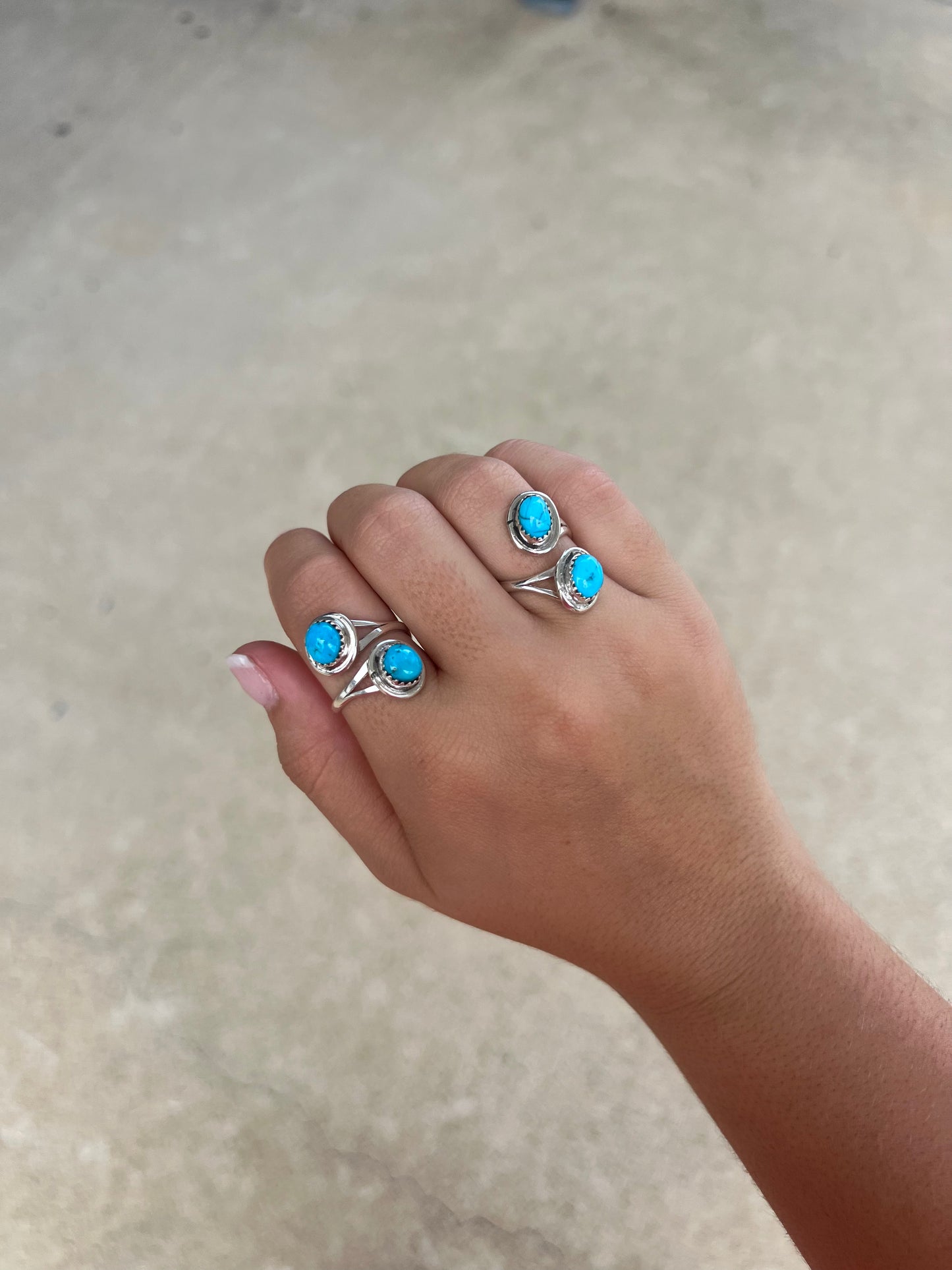 The Kaeli Kingman Turquoise 2 Stone Sterling Silver Wrap Ring