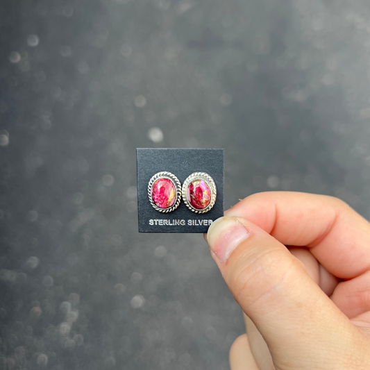 Navajo Purple Spiny Oyster Studs