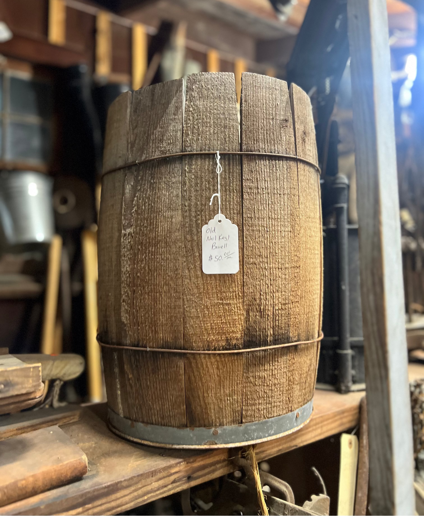 Vintage Old Nail Keg Barrel #2