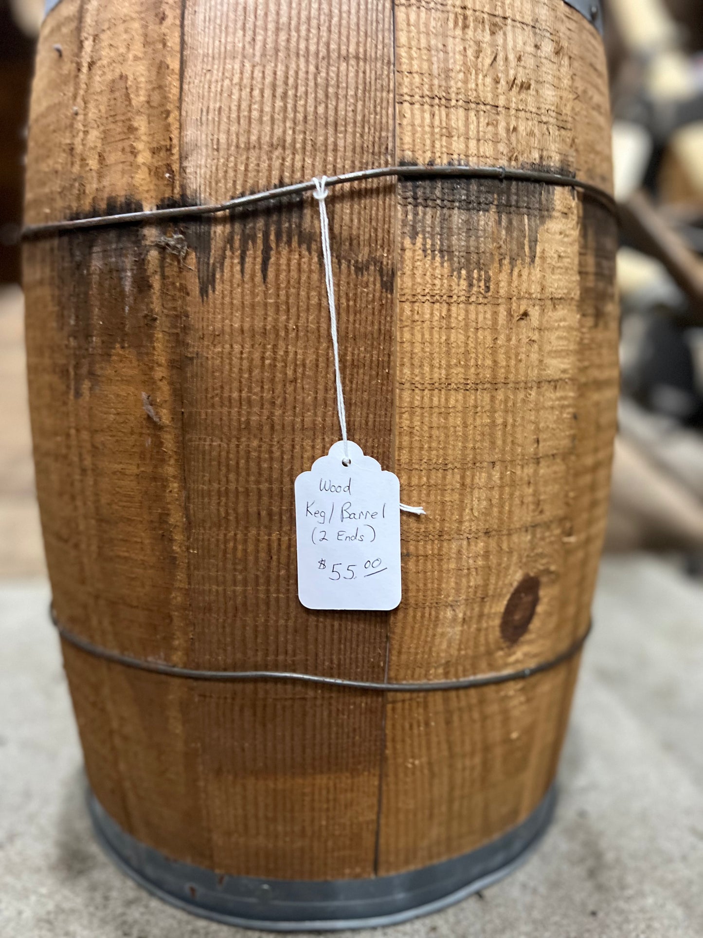 Wood Keg/Barrel (2 Ends)