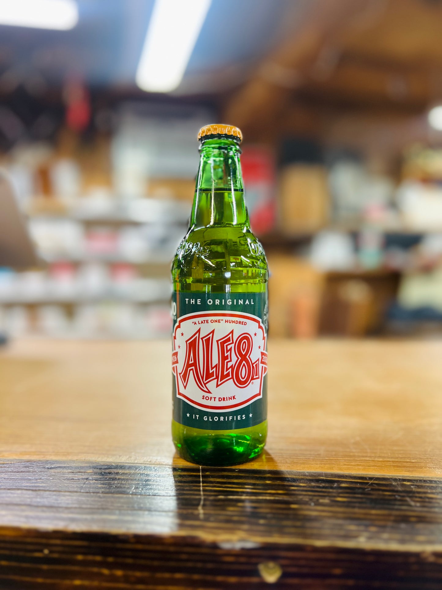 Factory Mix Up Error - Ale-8-One 100th Anniversary Bottle with Orange Cream Cap