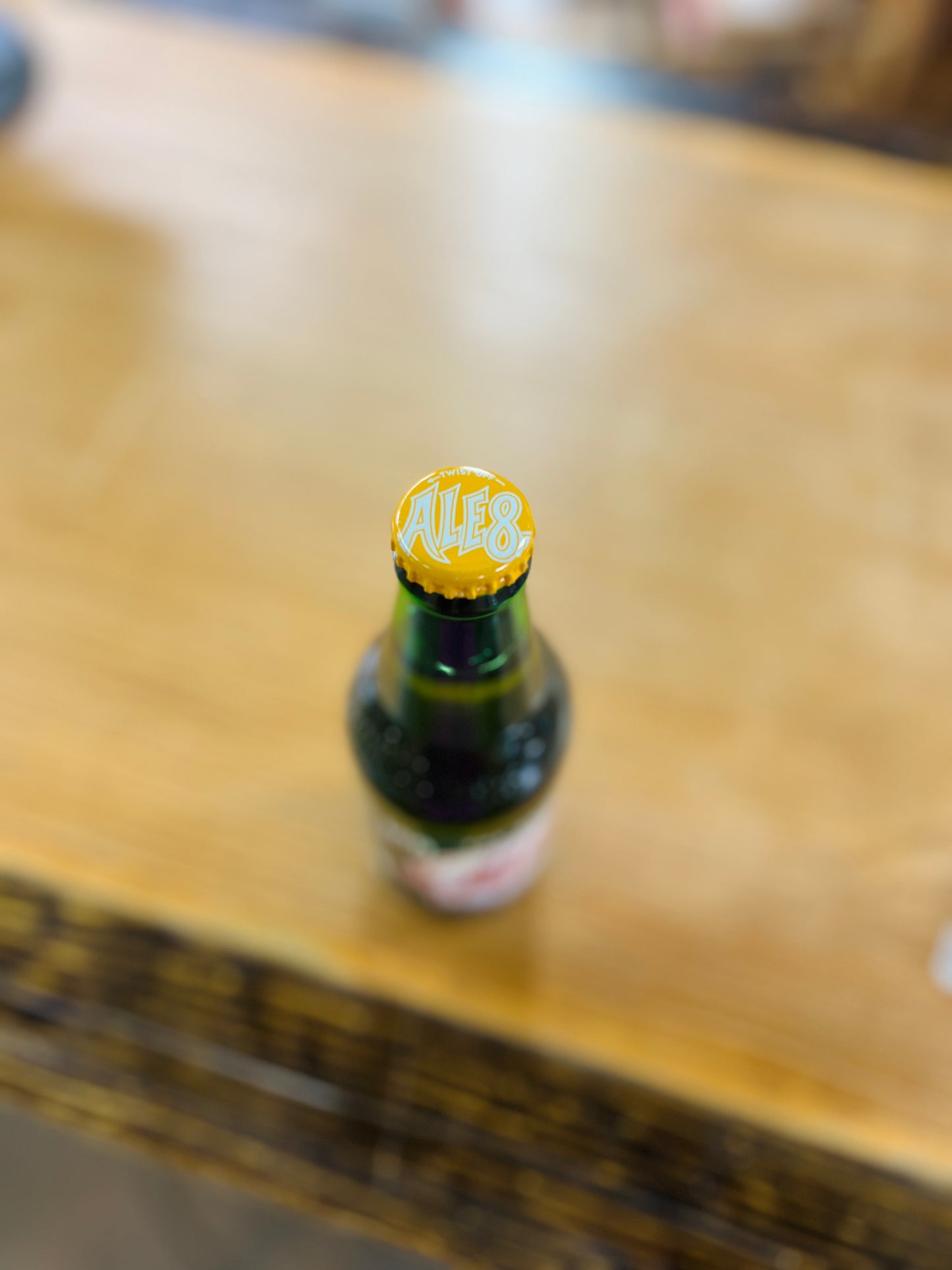Factory Mix Up Error - Ale-8-One 100th Anniversary Bottle with Orange Cream Cap