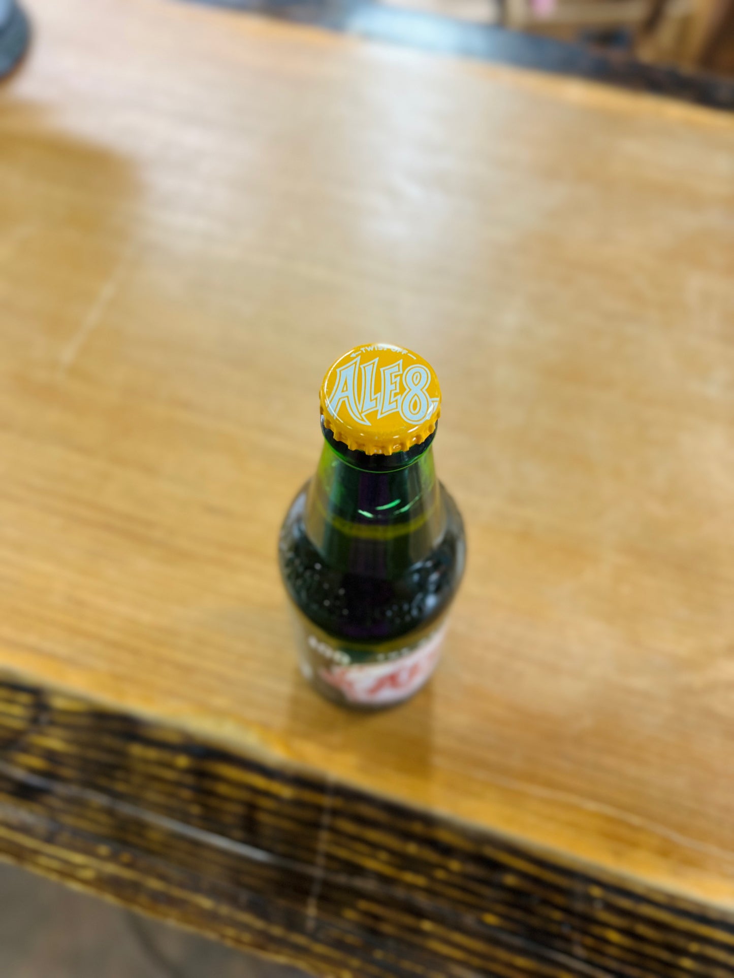Factory Mix Up Error - Ale-8-One 100th Anniversary Bottle with Orange Cream Cap