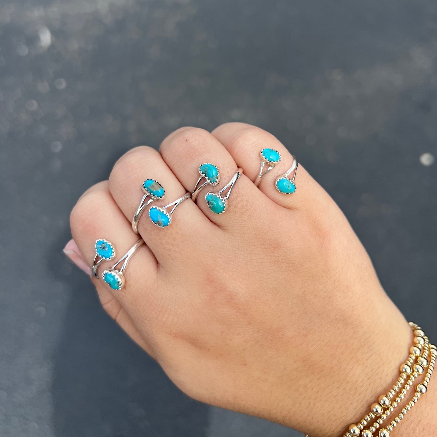 Genuine Turquoise Wrap Ring