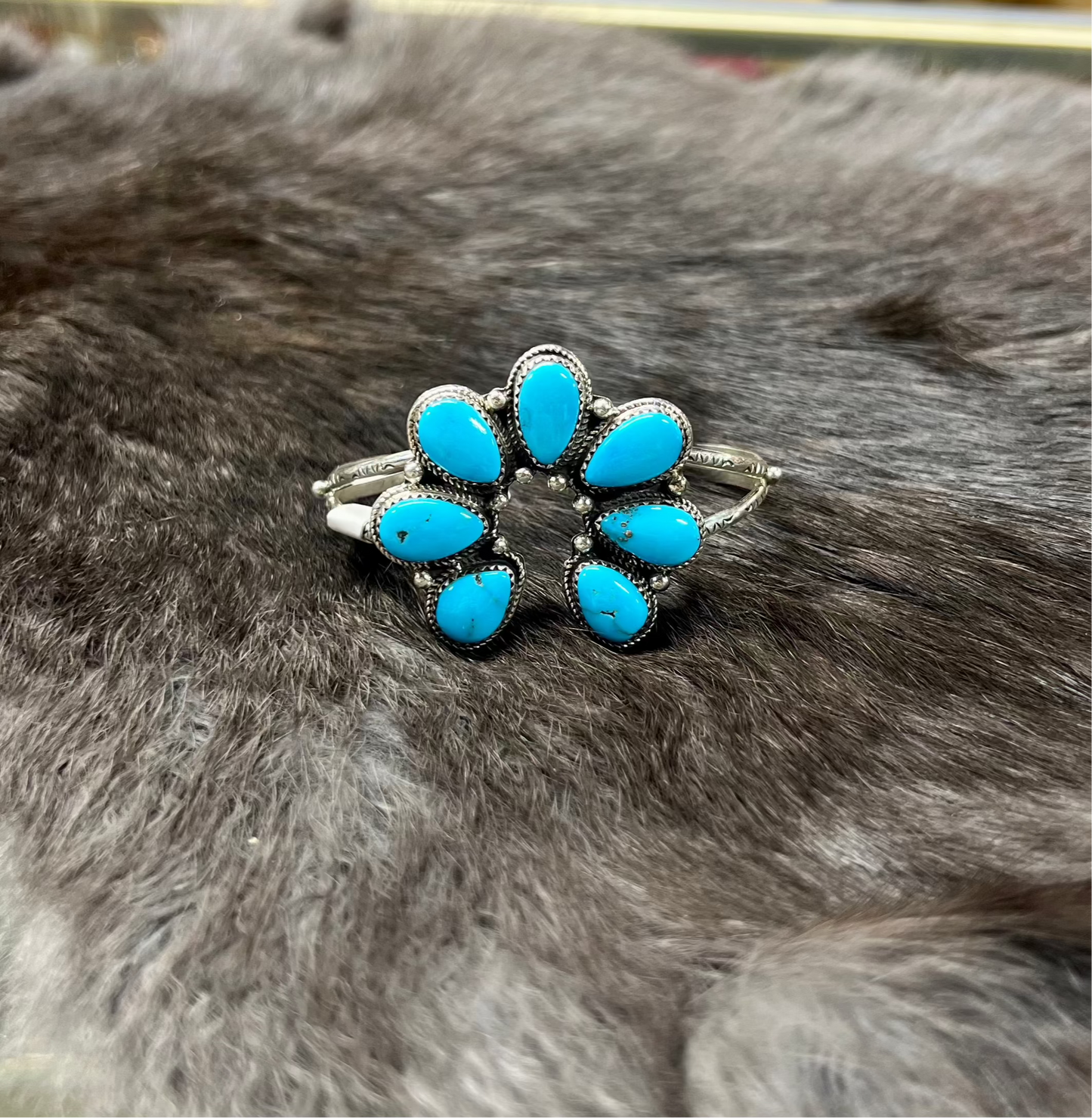 Turquoise Naja Cuff Bracelet