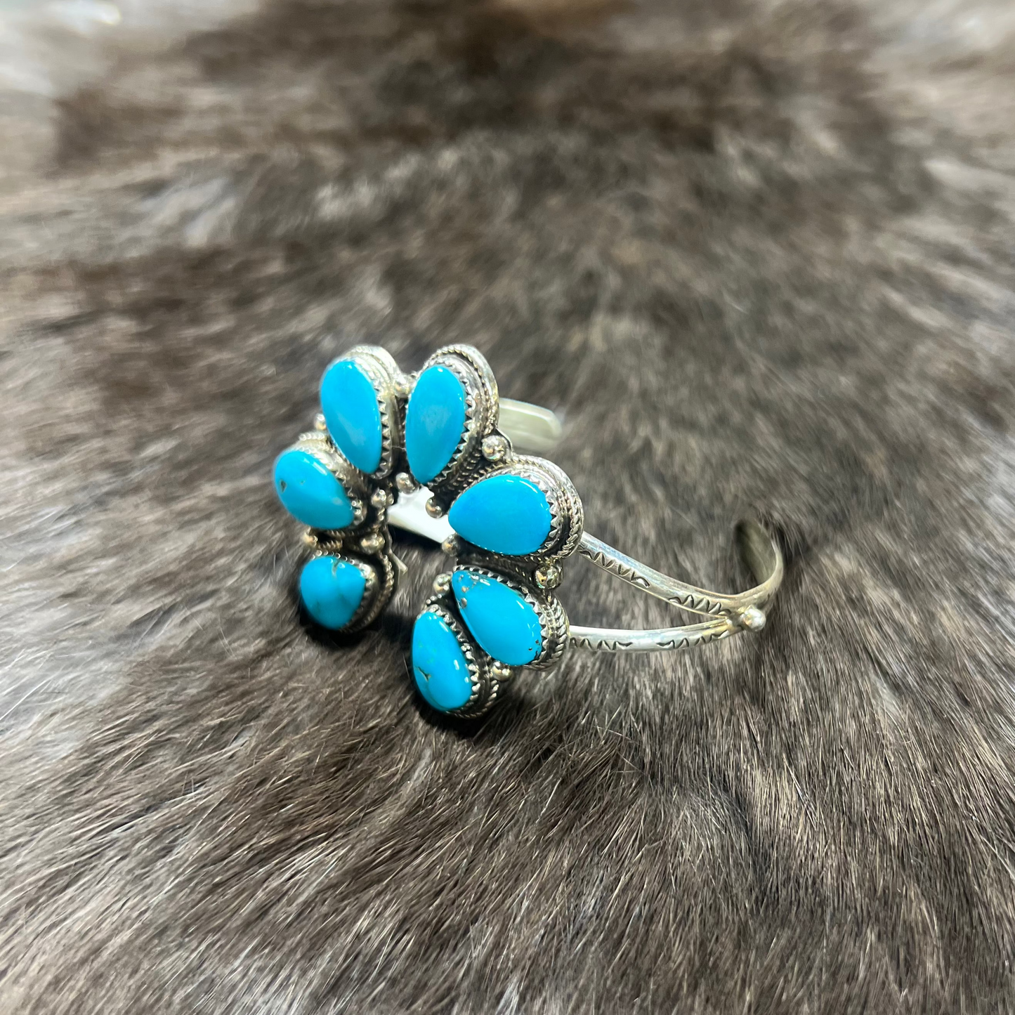 Turquoise Naja Cuff Bracelet