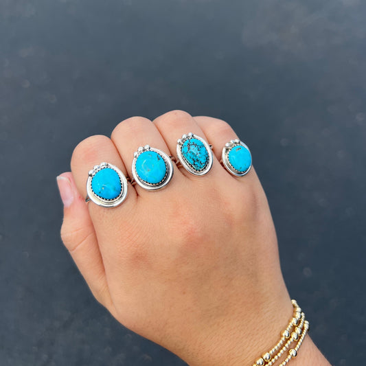 Cheyenne Genuine Turquoise Ring