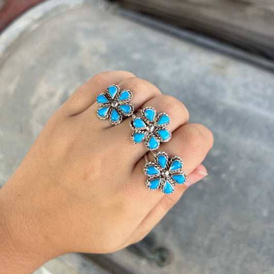 Turquoise Flower Child Ring