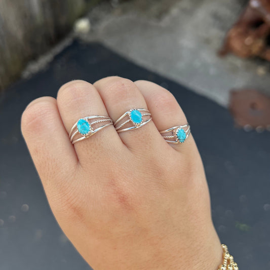 Lil Oval Turquoise Ring