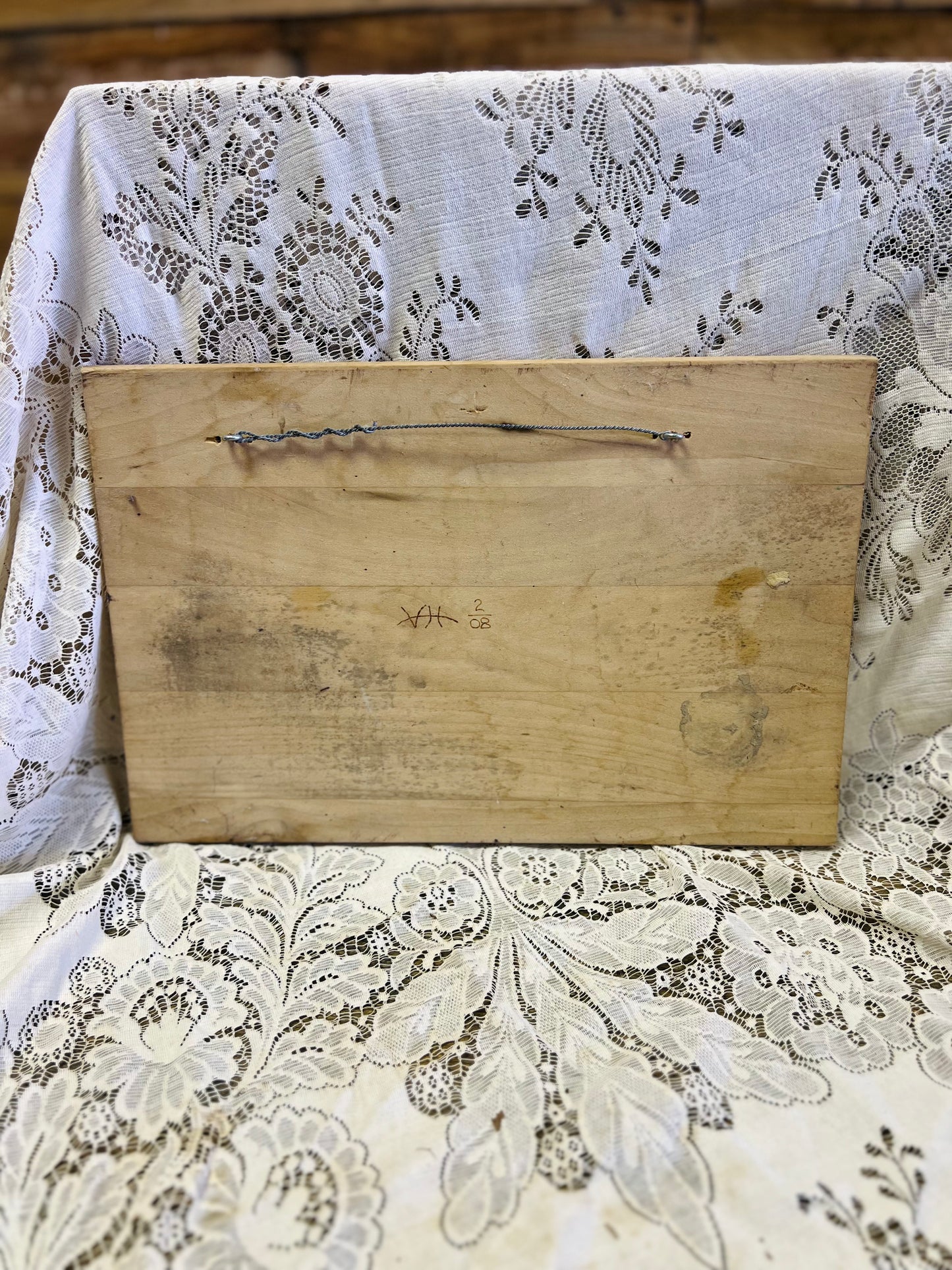 Handmade Wood Burned Elvis Presley Sign "50,000,000 Fans and Counting"