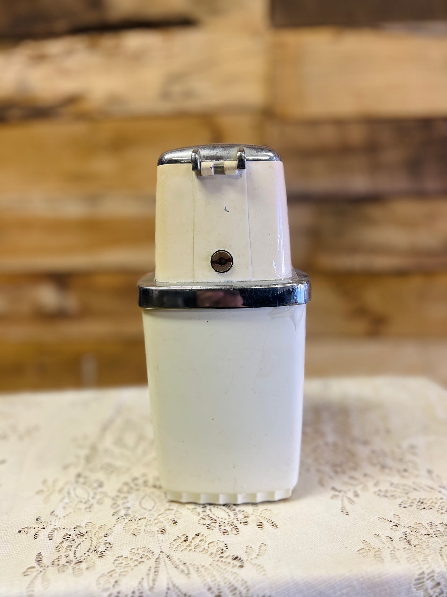 Vintage 1950s Swing-A-Way Countertop Hand Crank Ice Crusher Grinder