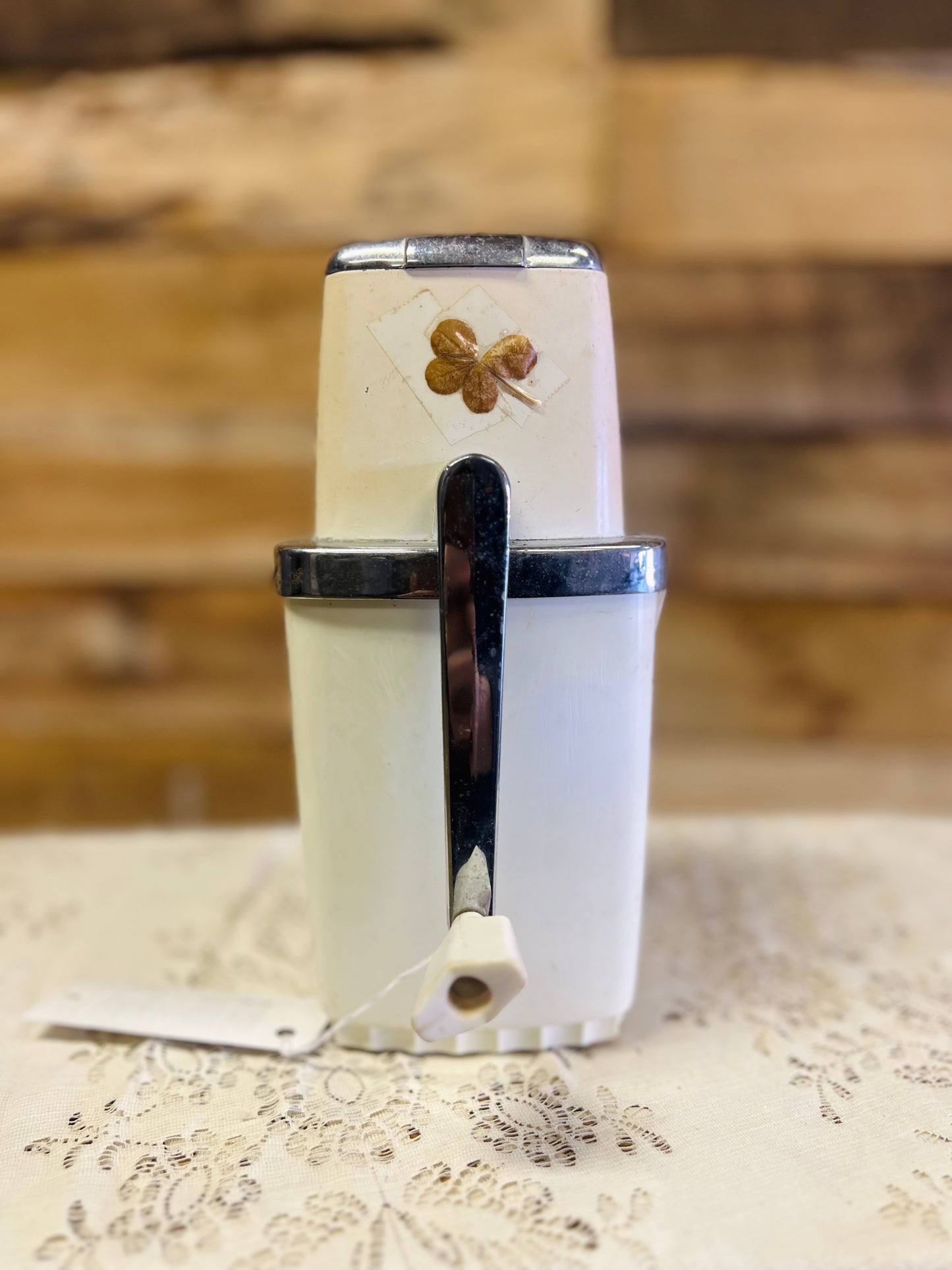 Vintage 1950s Swing-A-Way Countertop Hand Crank Ice Crusher Grinder