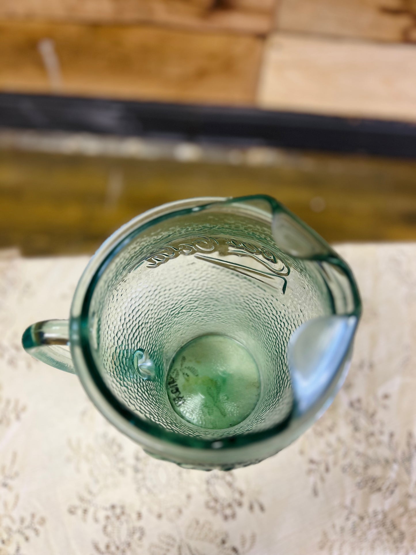 Vintage Coke Coca Cola Pebble Glass Pitcher