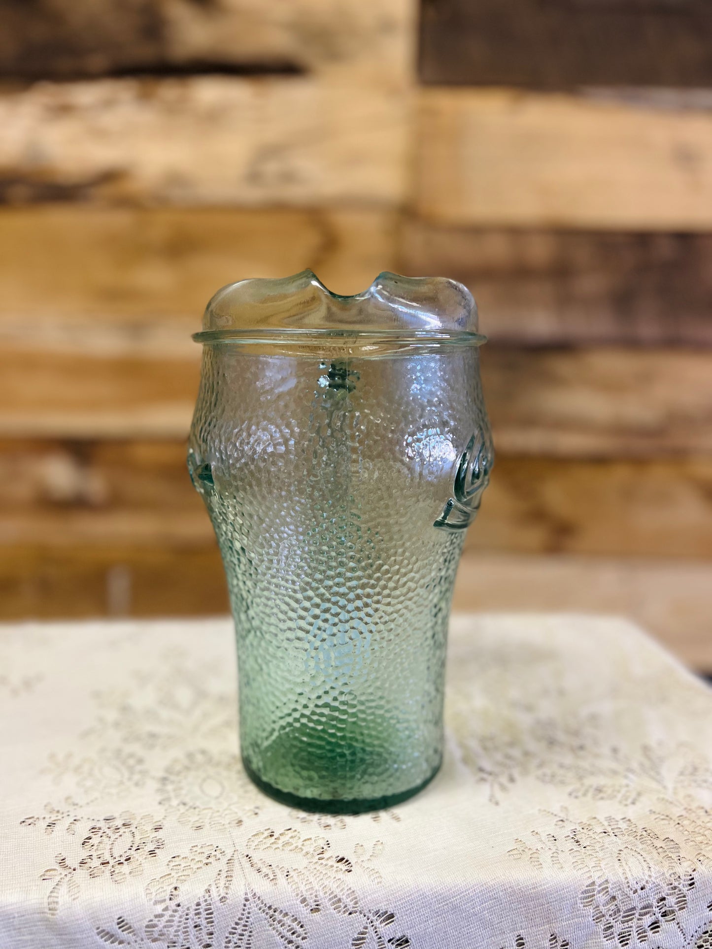 Vintage Coke Coca Cola Pebble Glass Pitcher