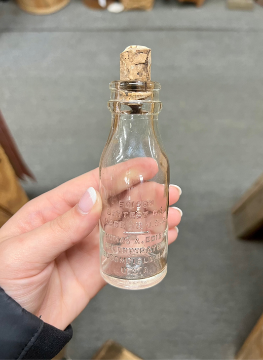 Thomas Edison Battery Oil Bottle