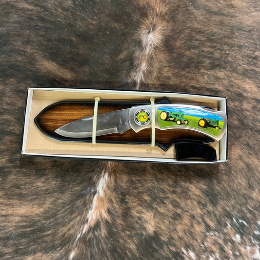 Jumbo Knife Green Tractor