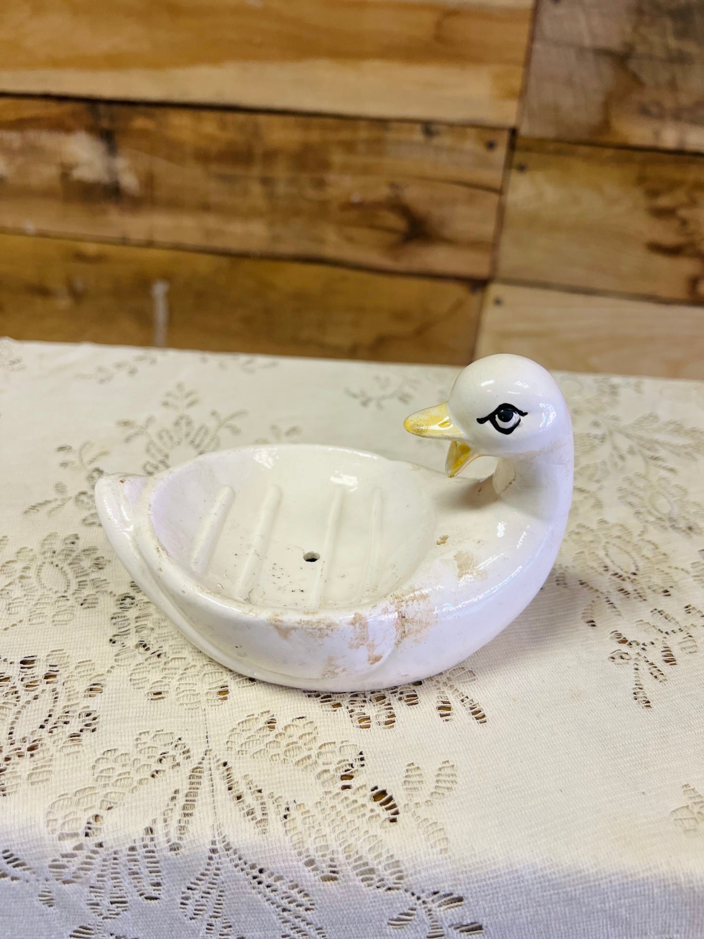 Vintage Artmark Duck Soap Dish with Box