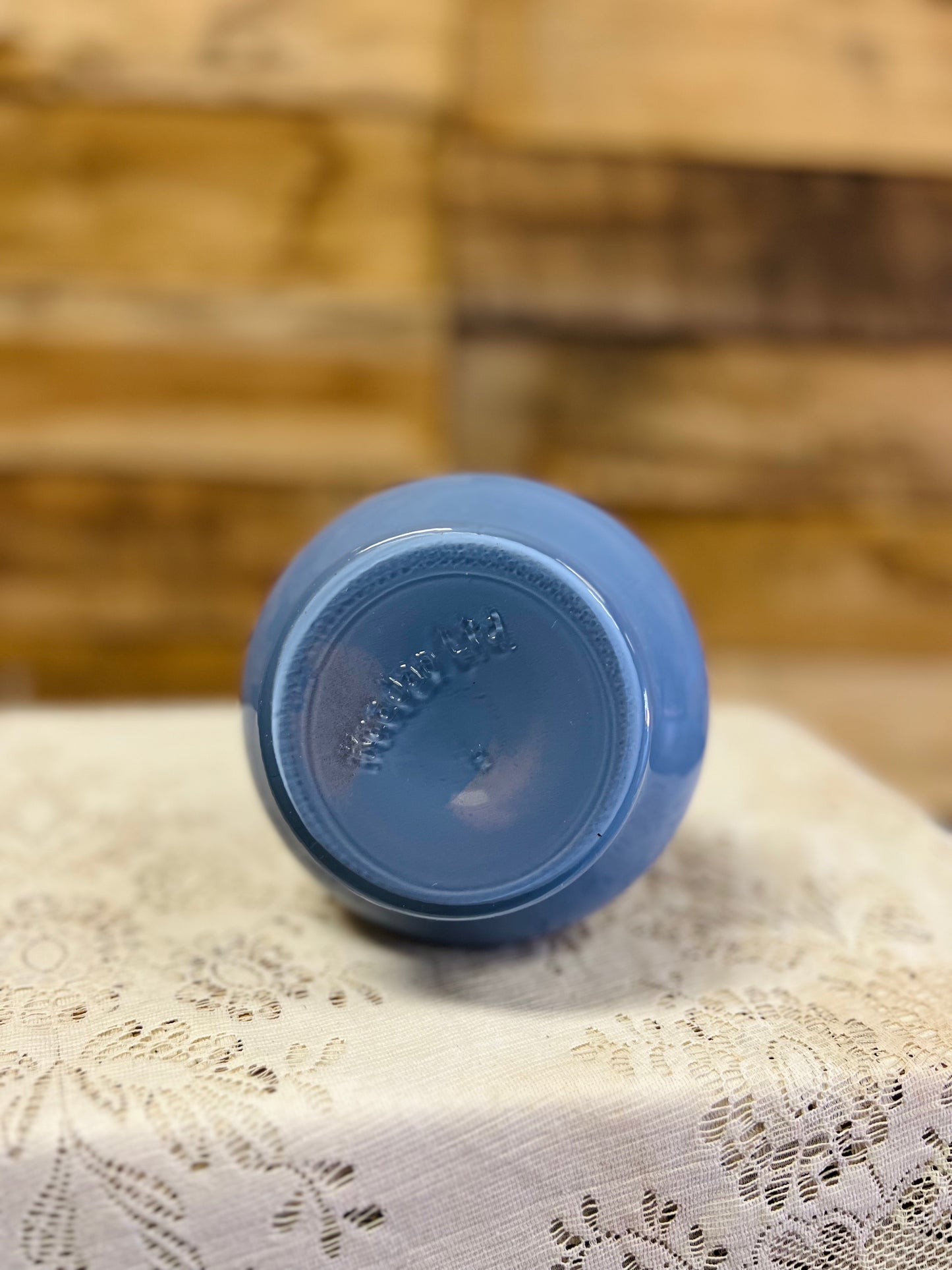 Vintage Kaadan Ltd Duck Geese Blue Oil Lamp