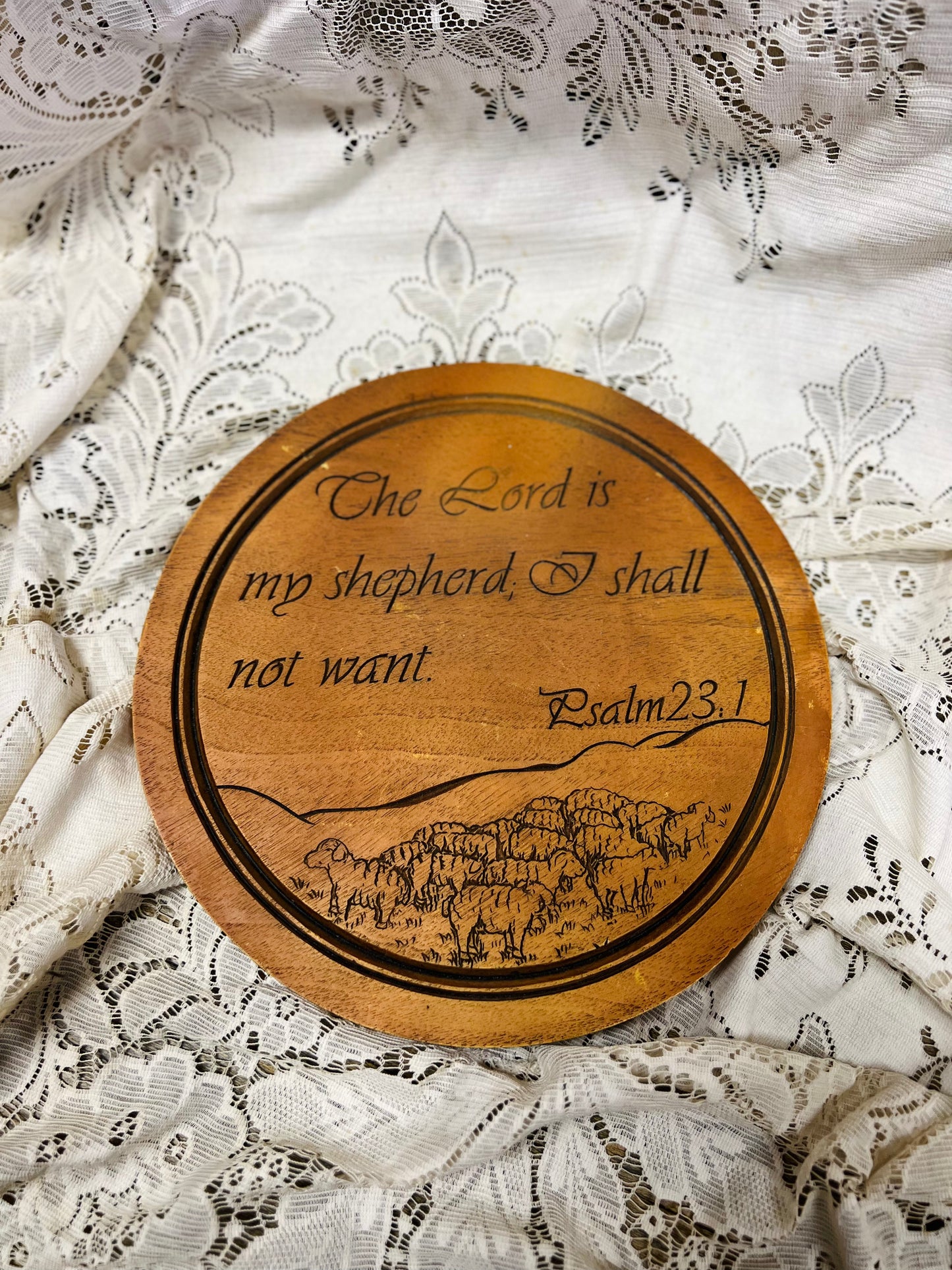 The Lord Is My Shepherd Wooden Sign