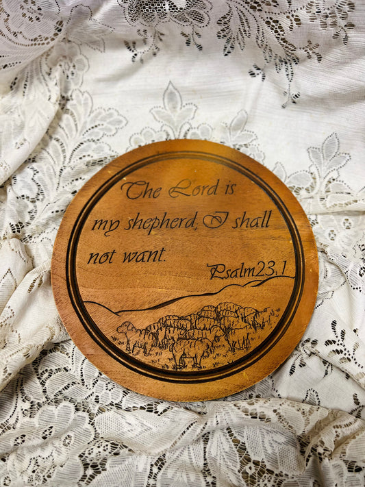 The Lord Is My Shepherd Wooden Sign