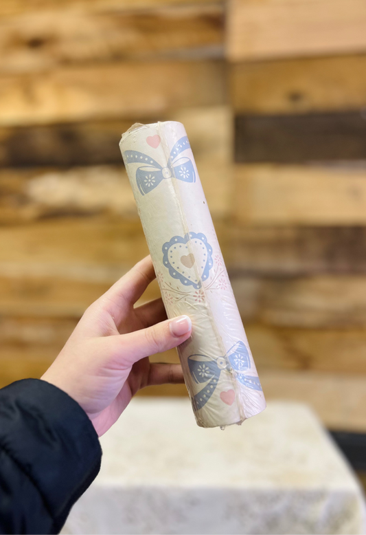 Vintage Border Wallpaper Bows and Hearts Cottagecore Country Kitchen