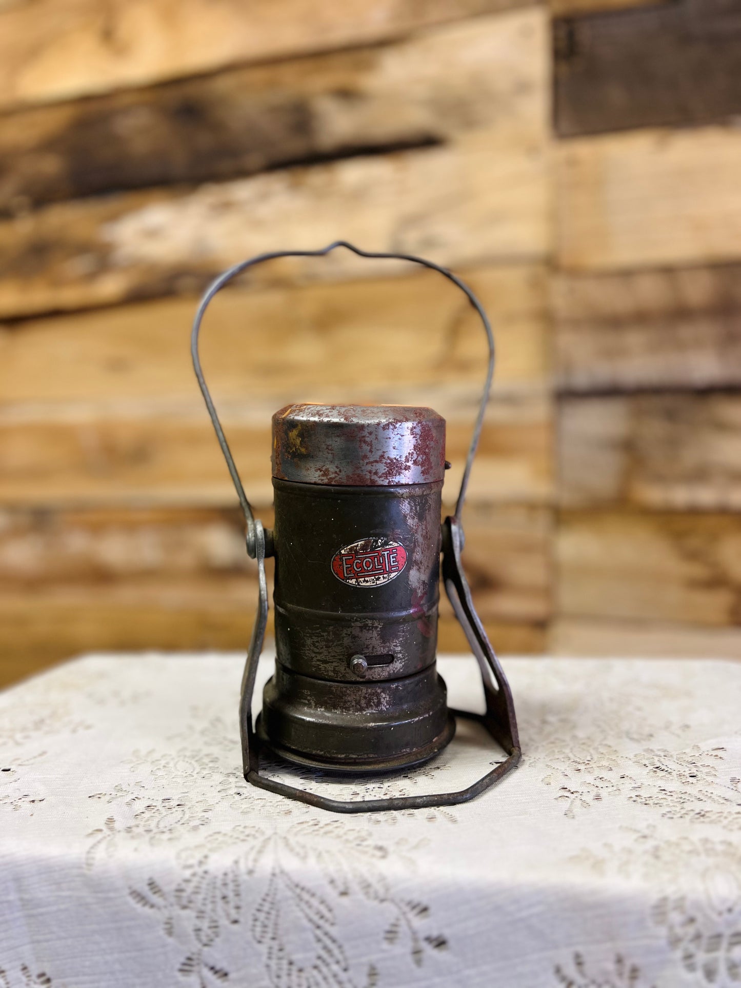 Vintage Ecolite Economy Electric Company Railroad Miner Lite