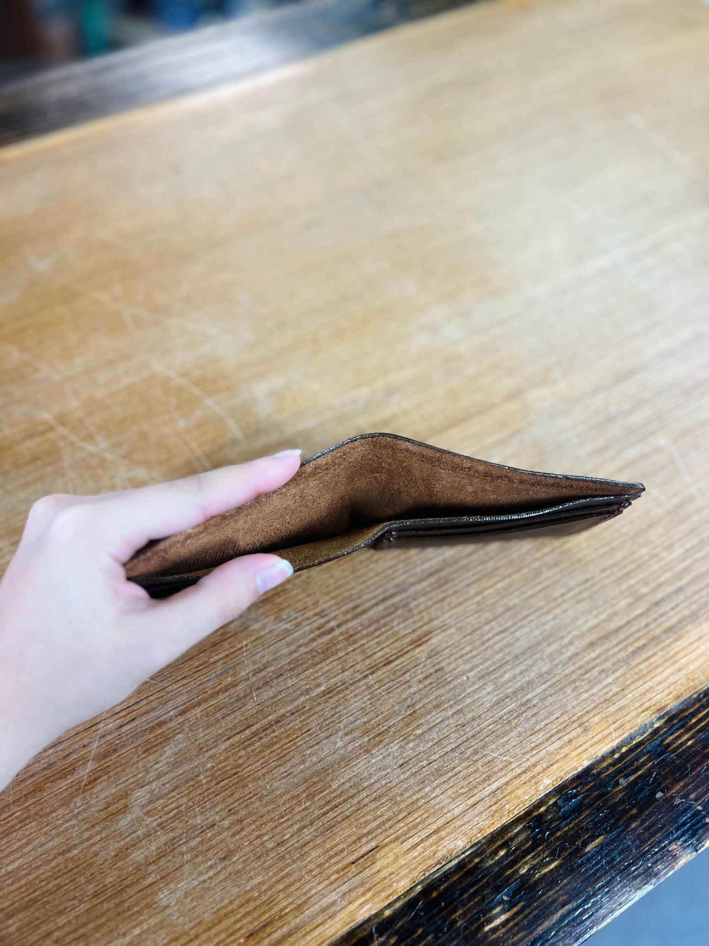 Genuine Leather Bifold Wallet - Amish Made