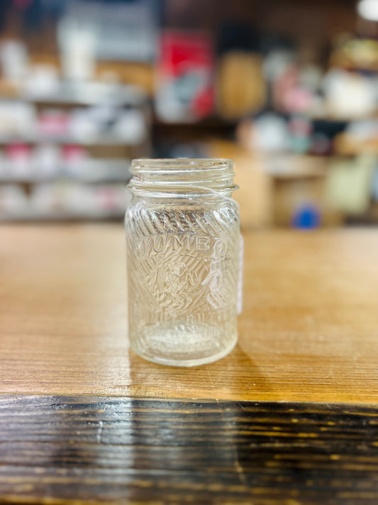 Vintage Jumbo Peanut Butter Jar "Jumbo Good Enuf For Me" 1 LB - No lid