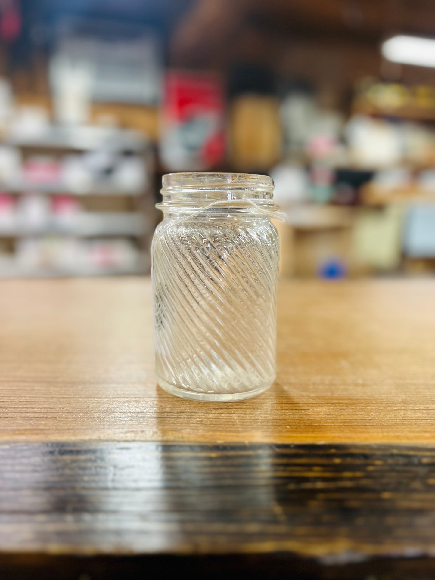 Vintage Jumbo Peanut Butter Jar "Jumbo Good Enuf For Me" 1 LB - No lid