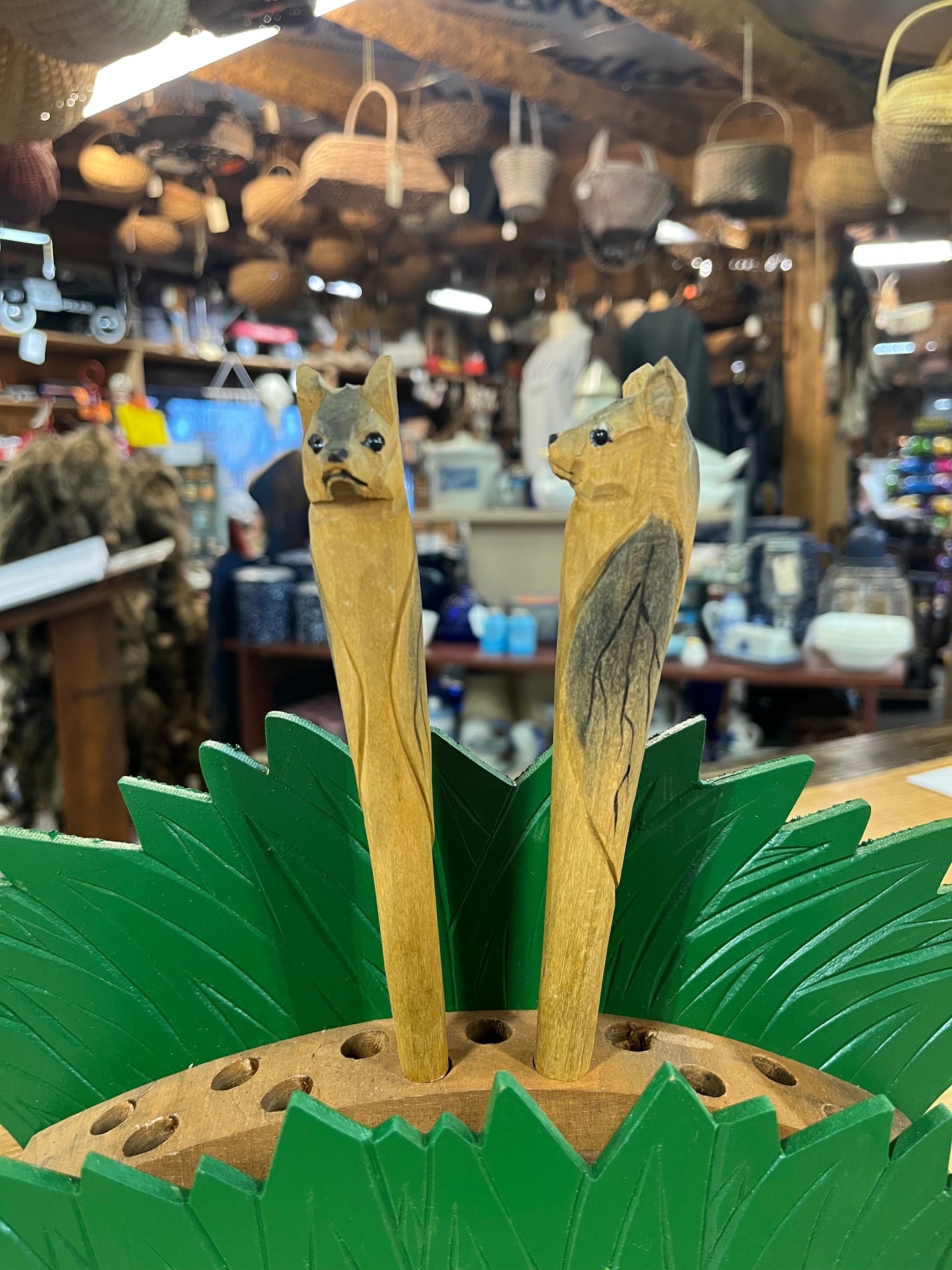 Hand Carved Wooden Ink Pens