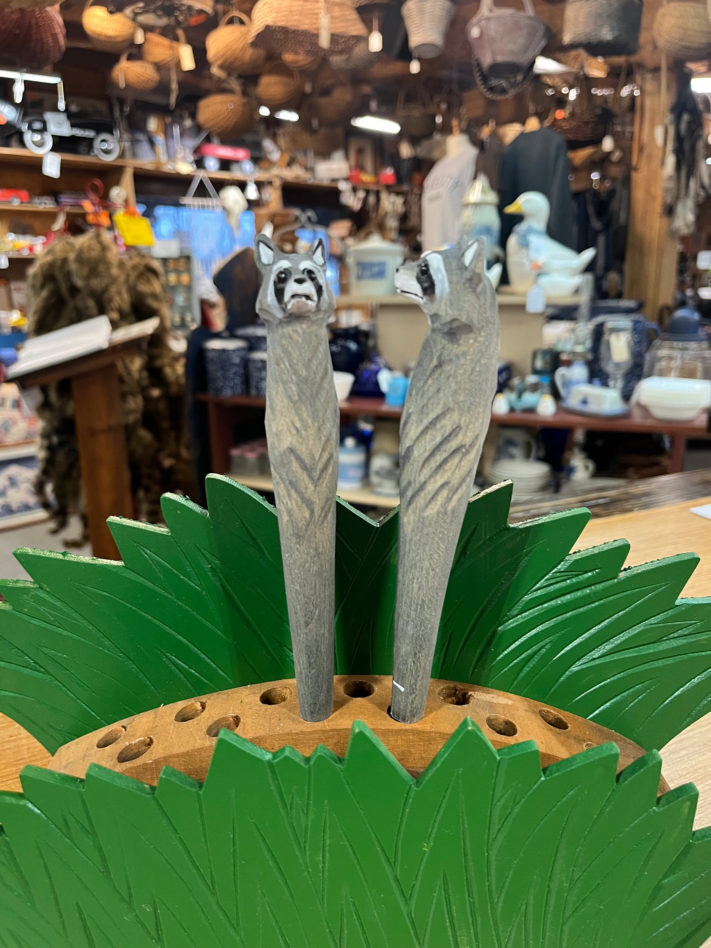 Hand Carved Wooden Ink Pens