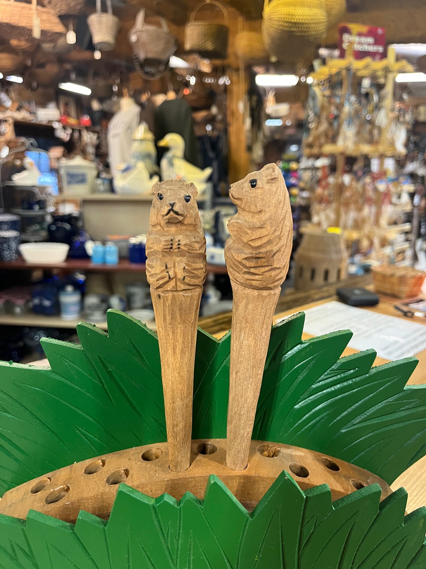 Hand Carved Wooden Ink Pens