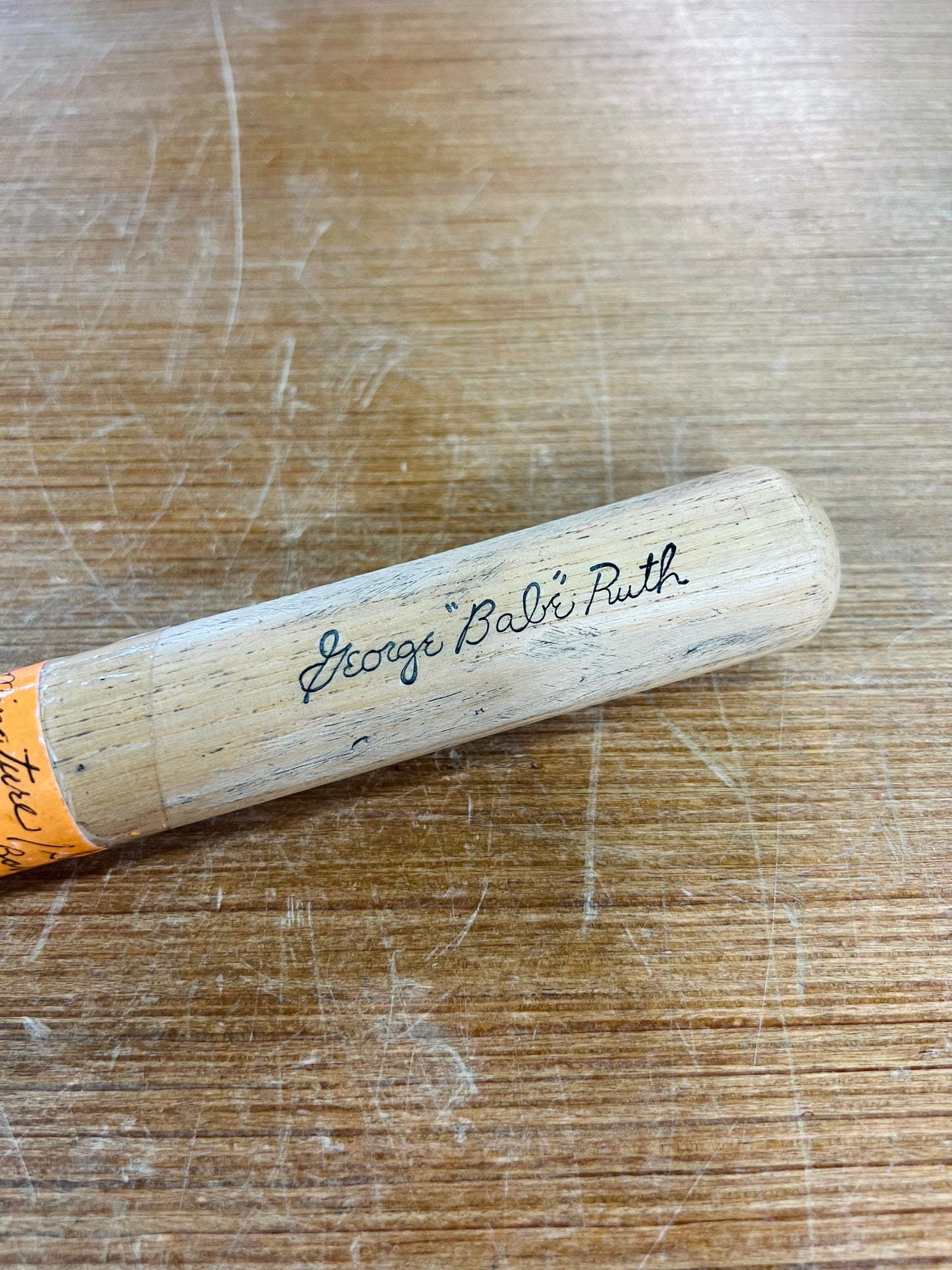 Vintage Miniature Louisville Slugger George Babe Ruth Signature Bat