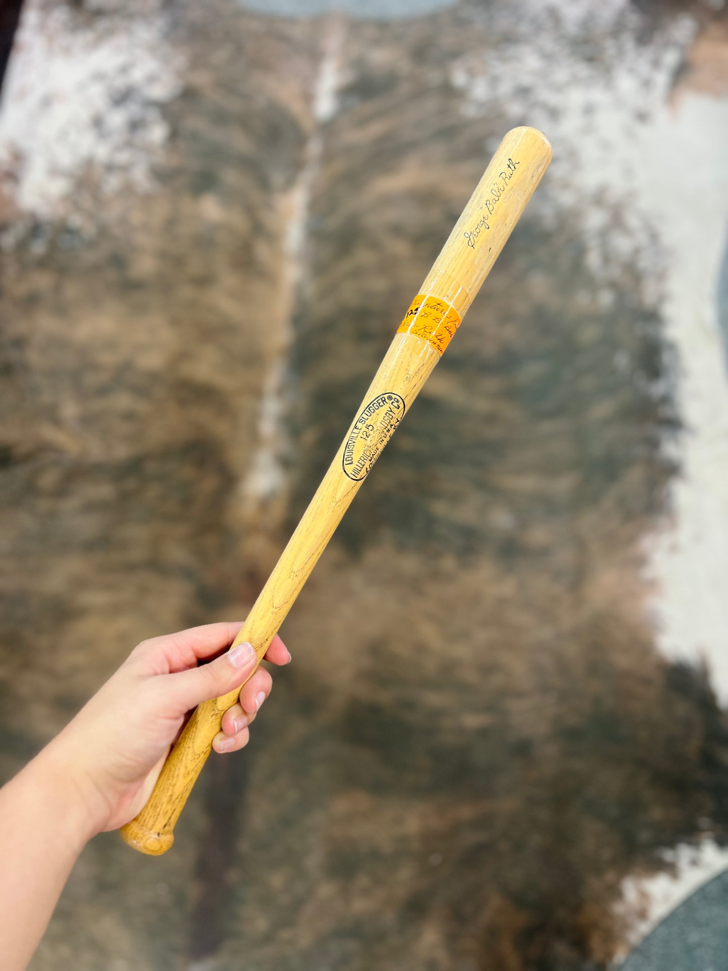 Vintage Miniature Louisville Slugger George Babe Ruth Signature Bat