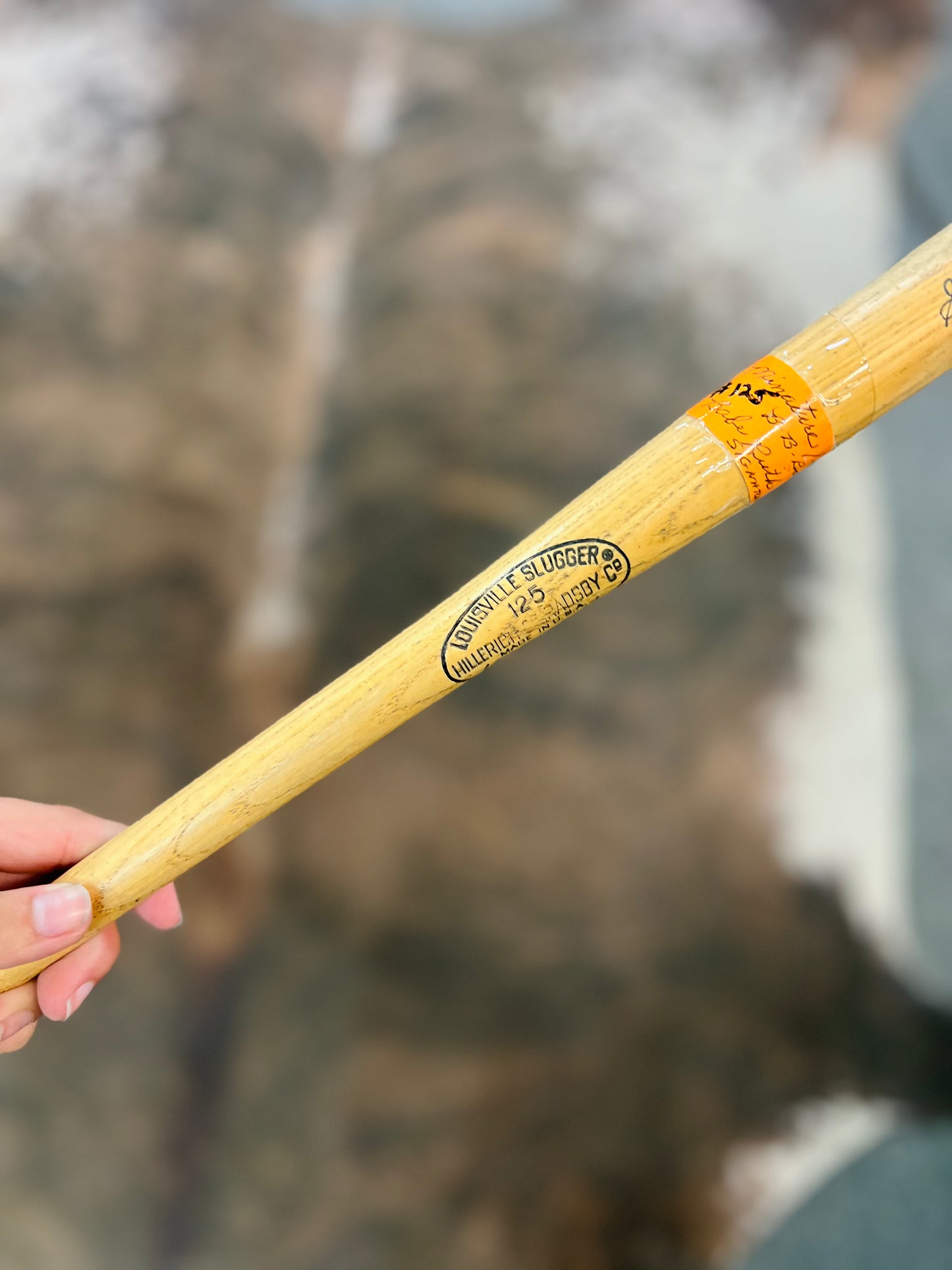 Vintage Miniature Louisville Slugger George Babe Ruth Signature Bat