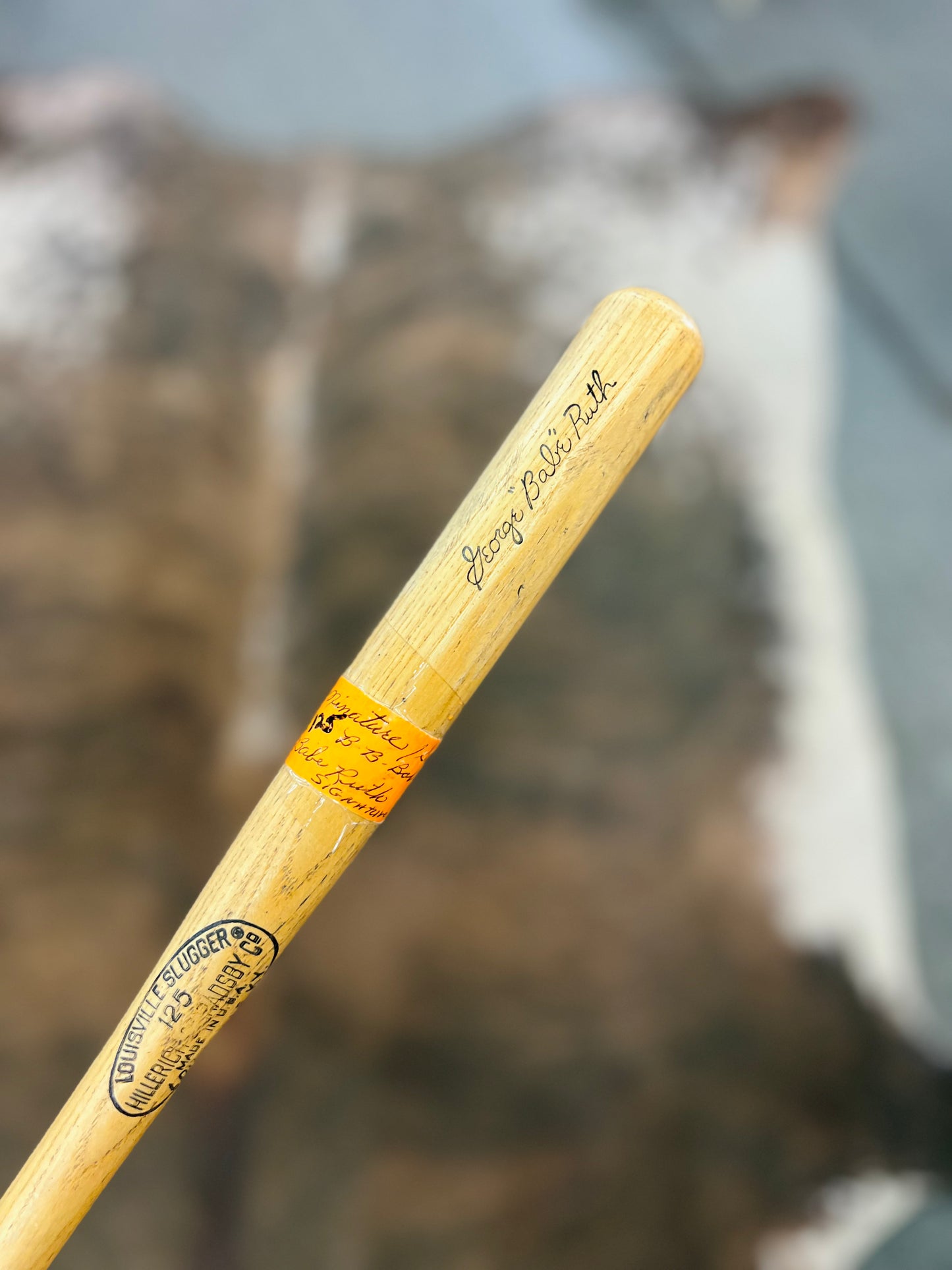 Vintage Miniature Louisville Slugger George Babe Ruth Signature Bat