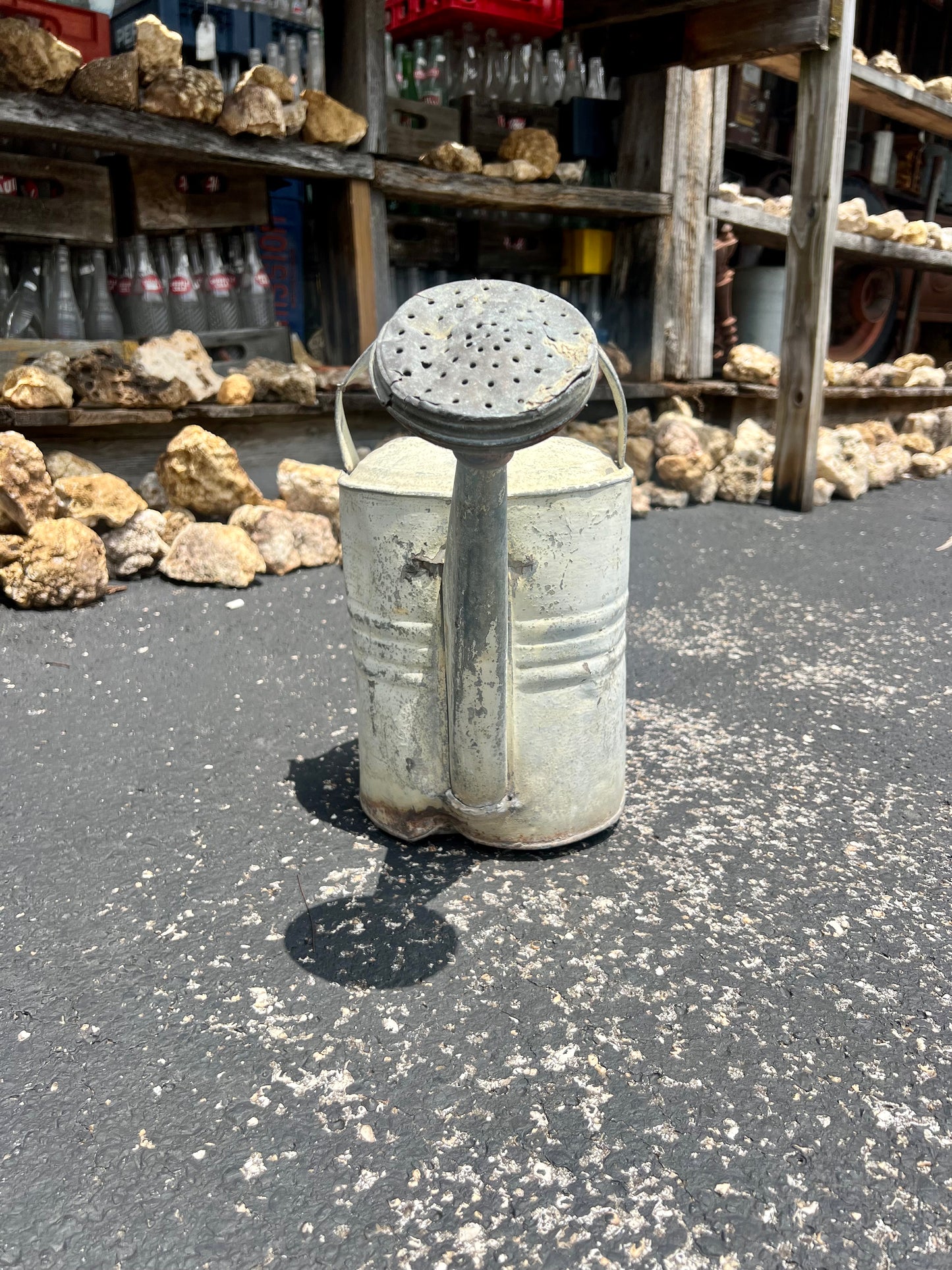 Vintage Galvanized Metal Watering Can