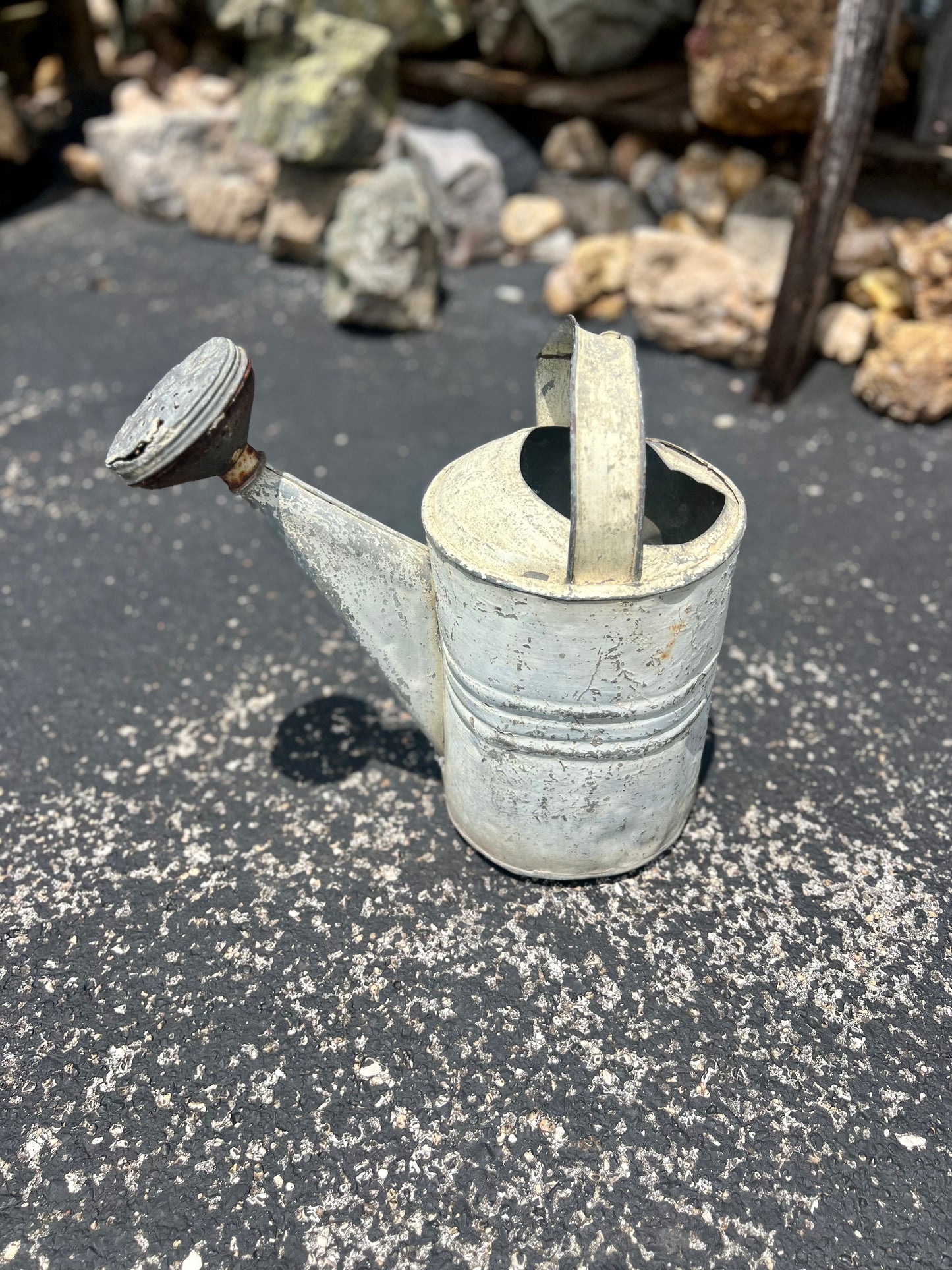 Vintage Galvanized Metal Watering Can