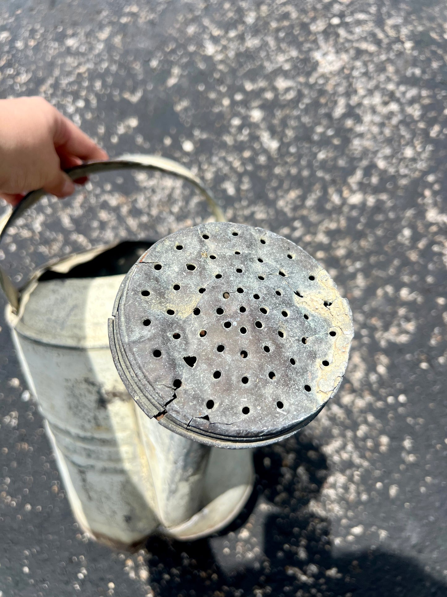 Vintage Galvanized Metal Watering Can