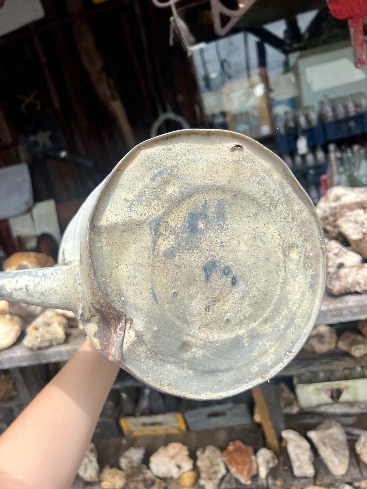 Vintage Galvanized Metal Watering Can