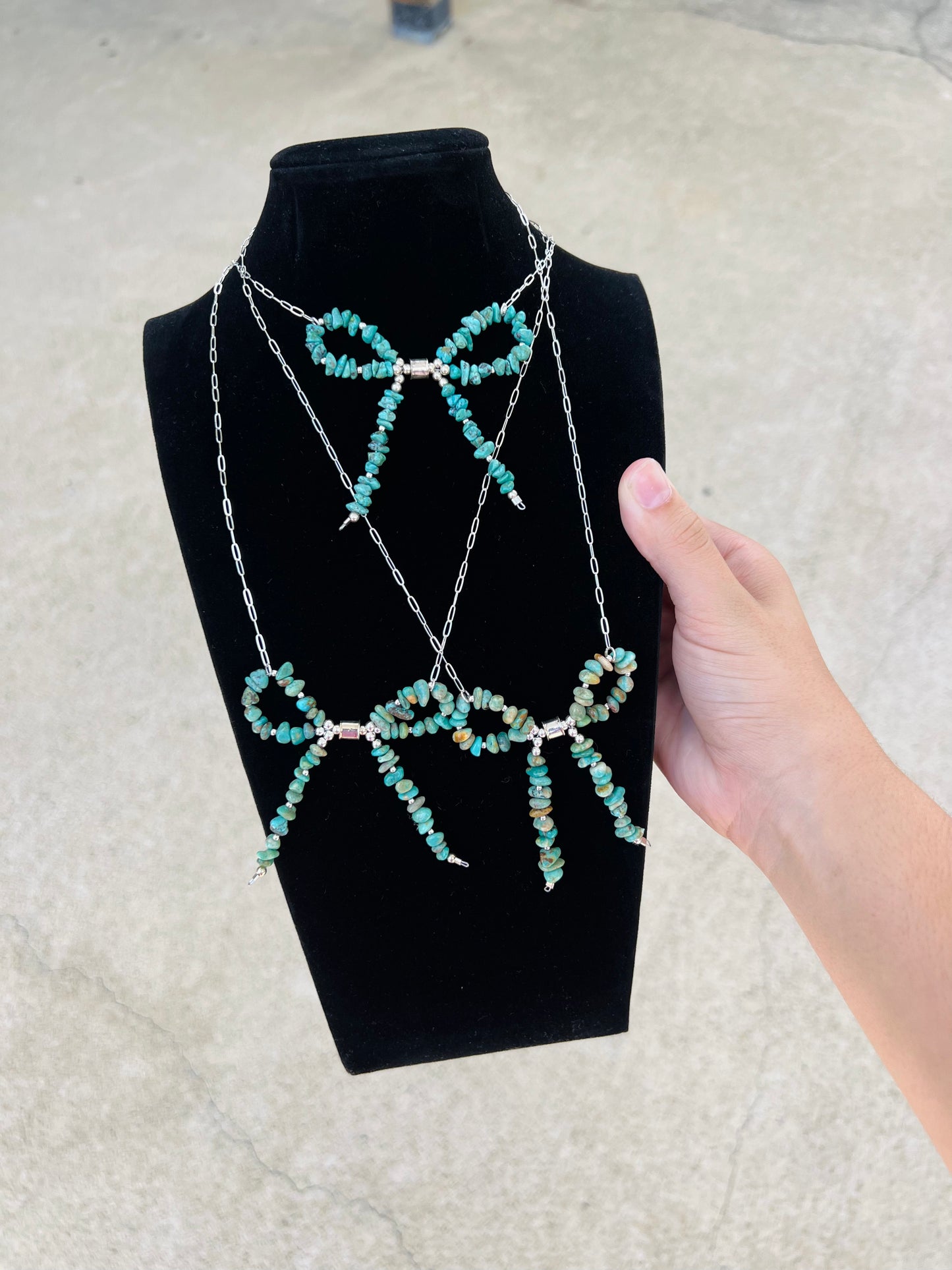 Navajo Turquoise Bow Necklace