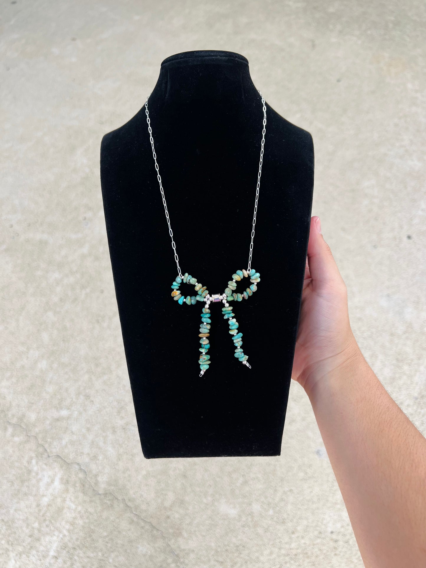 Navajo Turquoise Bow Necklace