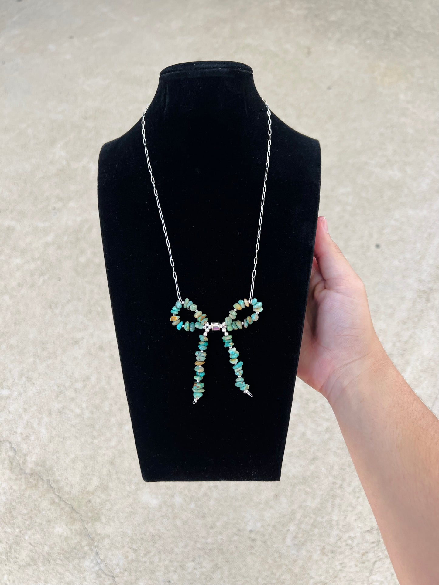 Navajo Turquoise Bow Necklace