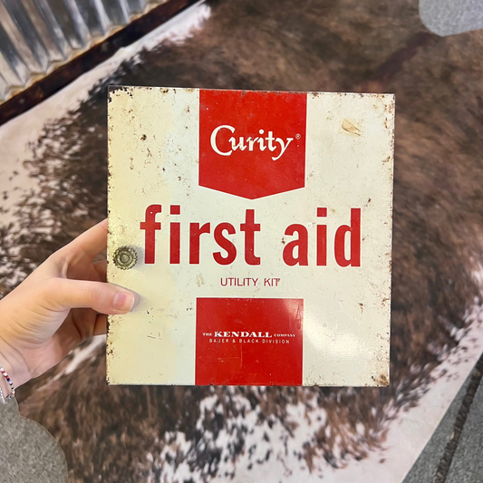 Vintage 1960's Curity First Aid Kit