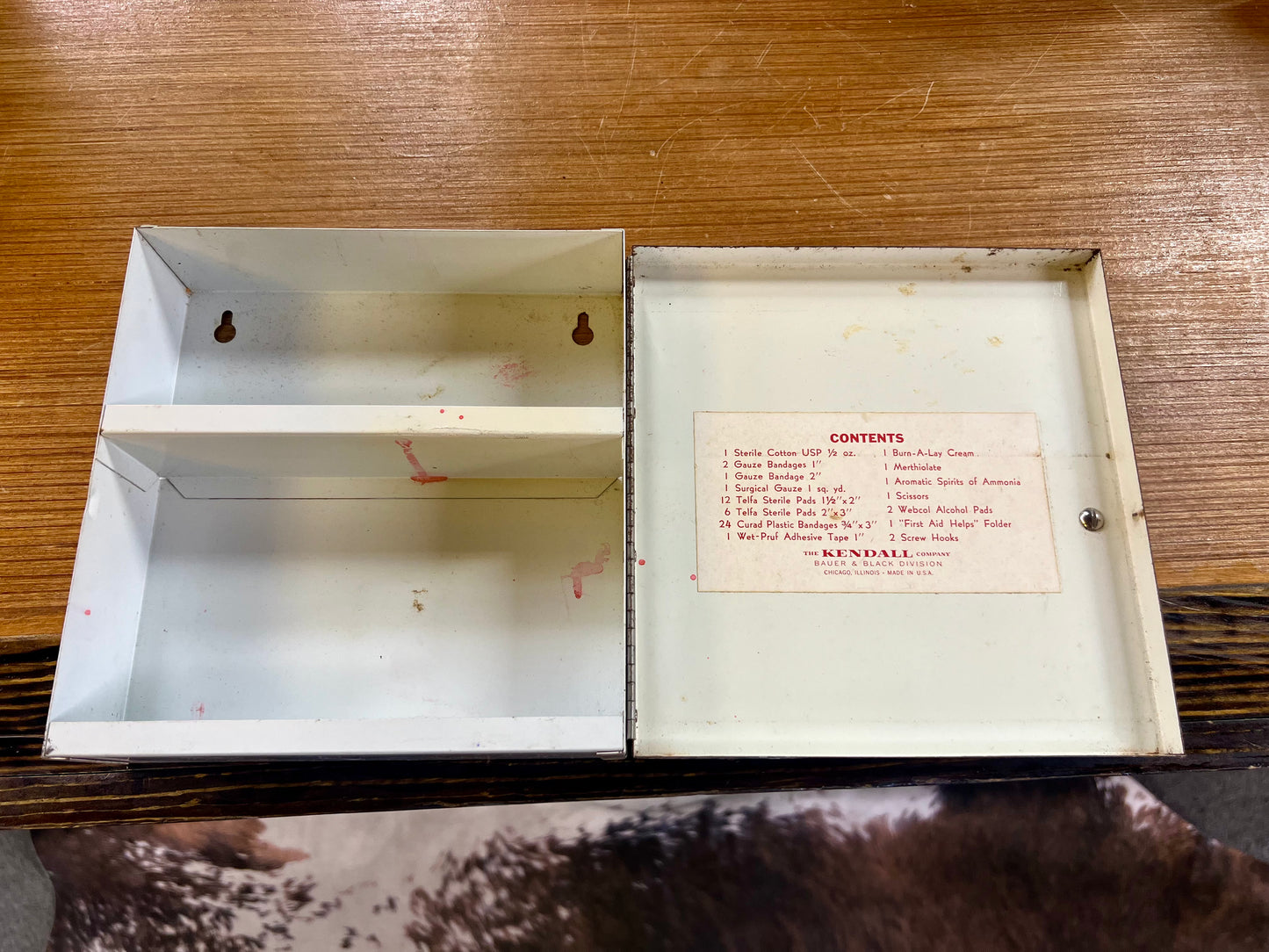 Vintage 1960's Curity First Aid Kit