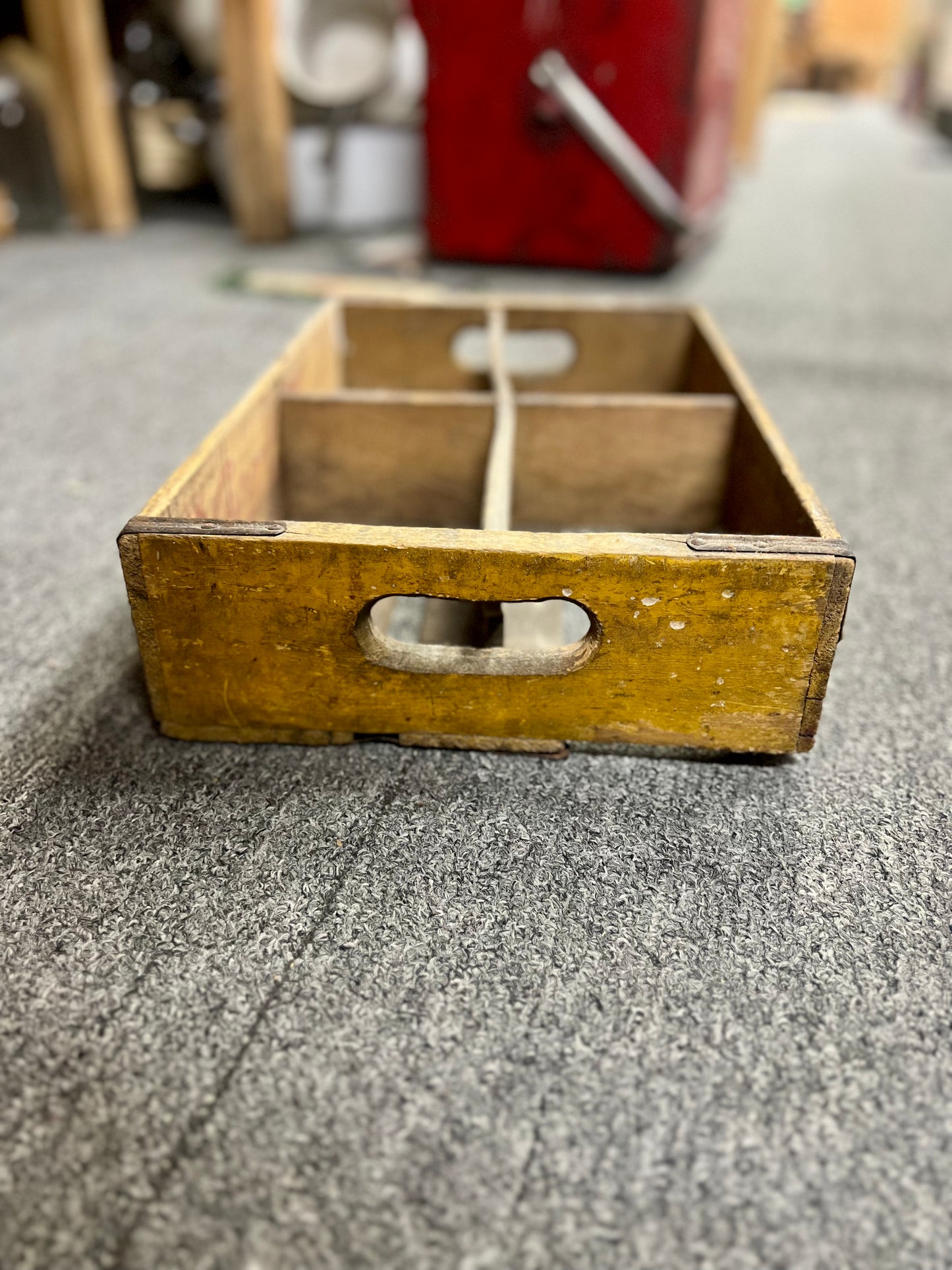 Yellow Coca Cola Crate Drink In Bottles Chattanooga Box 1941